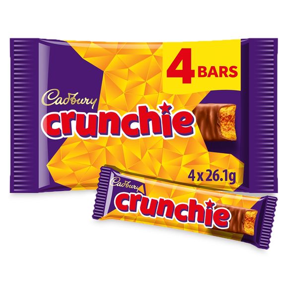 Cadbury Crunchie Bars (104.4g) 4 X 26.1g